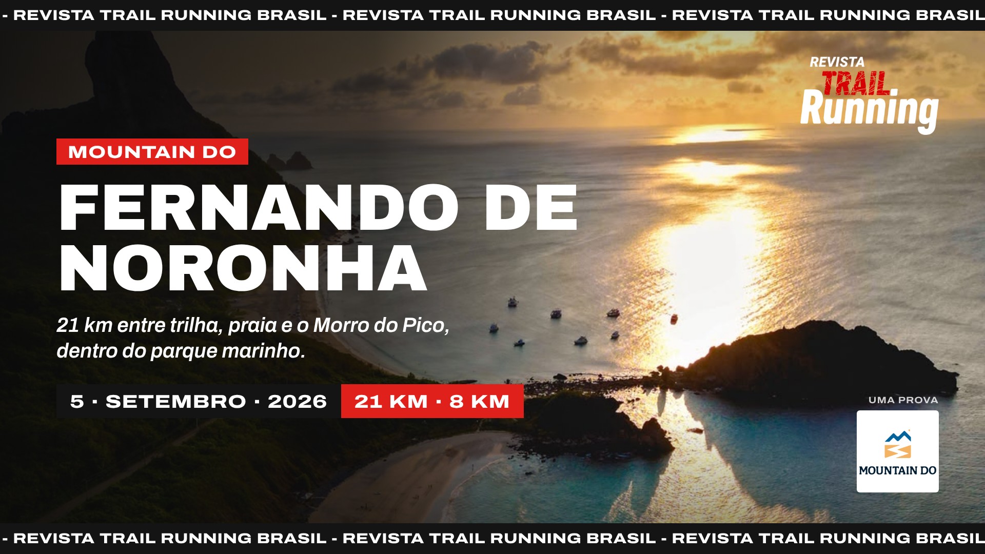 Mountain Do Fernando de Noronha: 21 km entre trilha, praia e o Morro do Pico